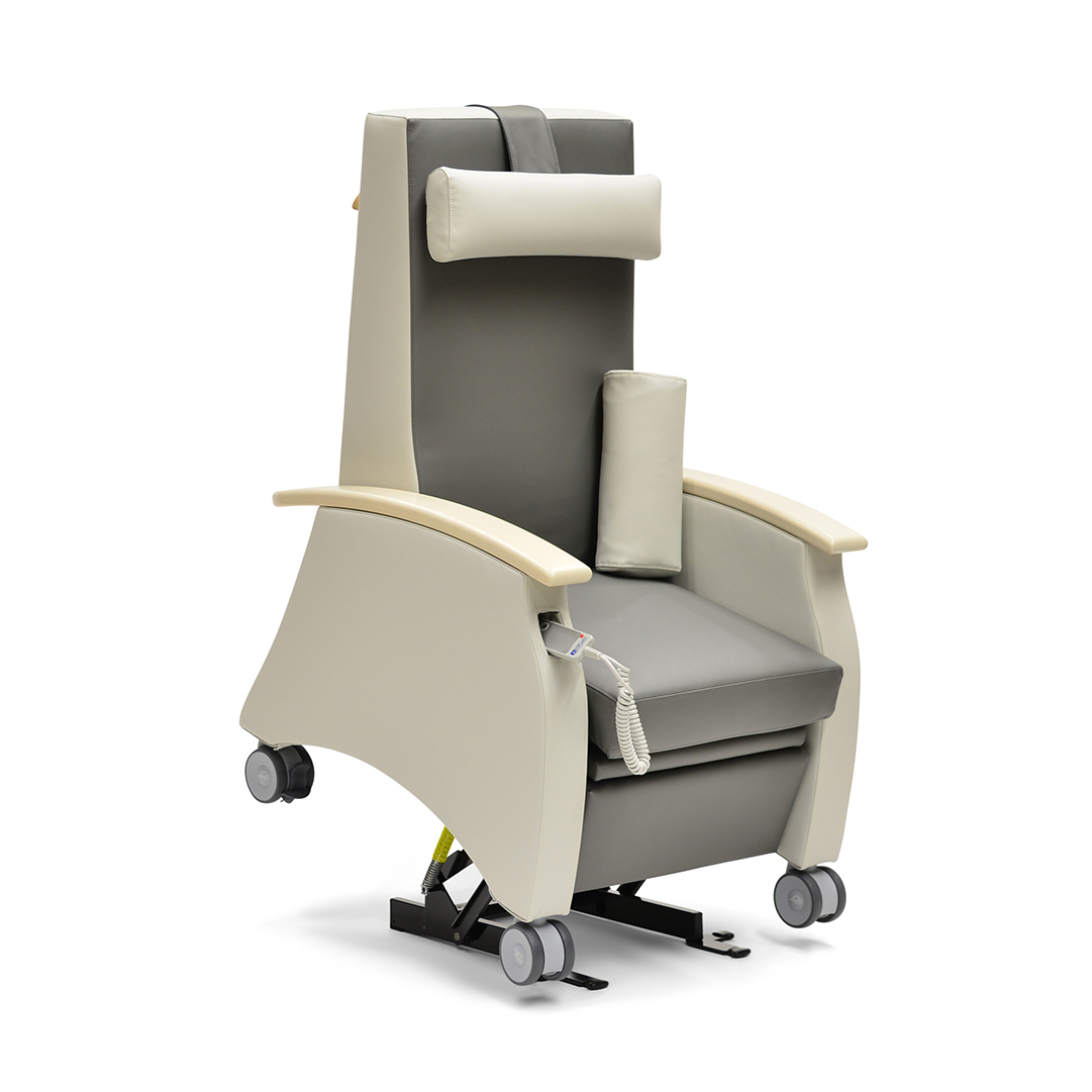 pflegesessel multicare 9513460R mit motorischer aufstehhilfe vollpolster armauflage holz