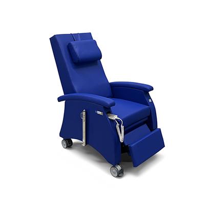 ruhesessel motorisch für die onkologiestation mit kathter halter 94509460R4 bezug blau