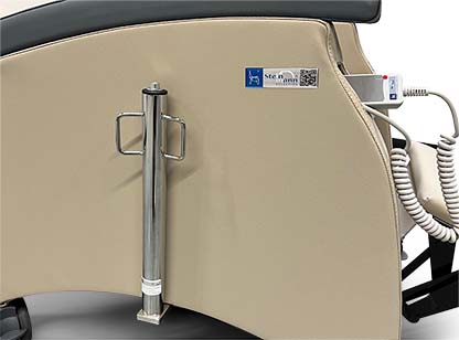 stillsessel mit adaptersystem zubehoer unsichtbar zu montieren katheter halter infusionsstativ