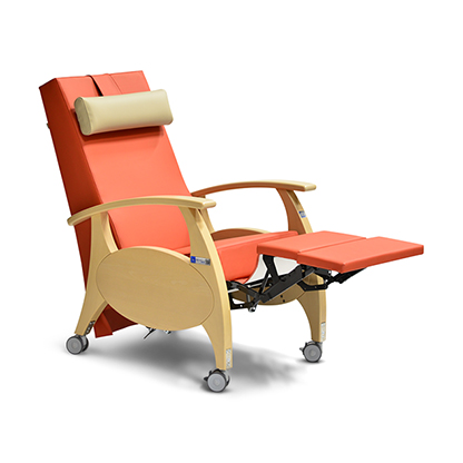 therapiesessel für ruheraum ruhesessel tagespflege tagesklinik bezug abwaschbar desinfizierbar farbe kirsche rot